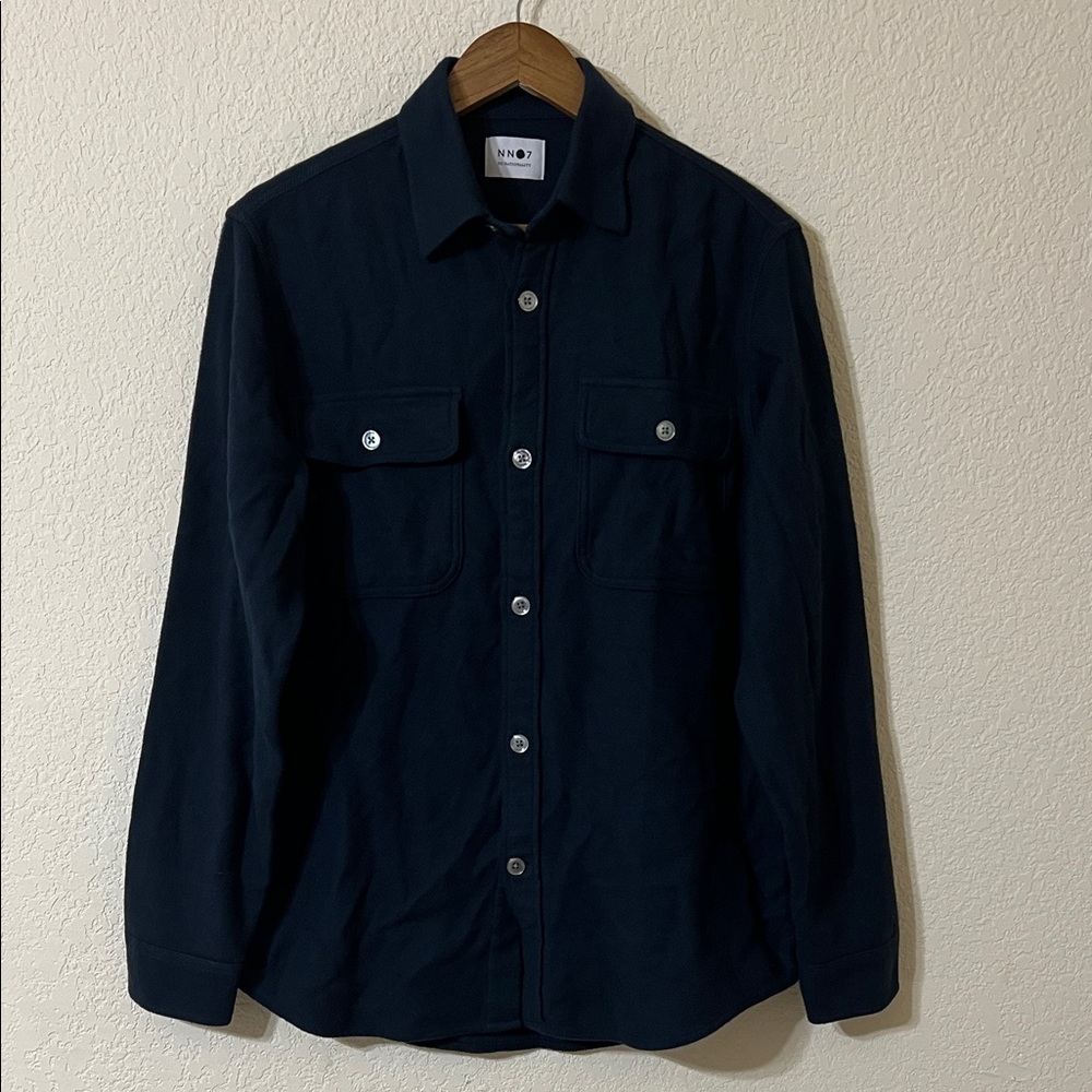 NN07 No Nationality Alf 5146 Flannel Shacket Navy Men’s M